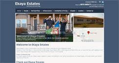 Desktop Screenshot of ekaya-estates.com