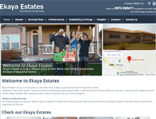 Tablet Screenshot of ekaya-estates.com